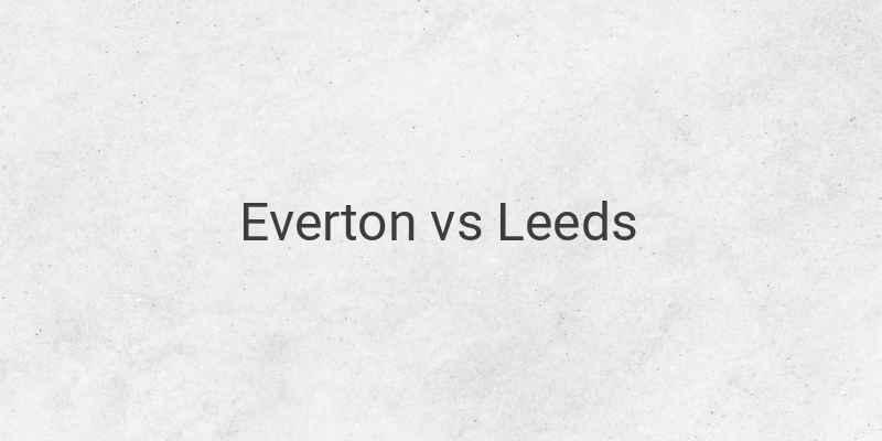 Live Streaming Everton vs Leeds Liga Inggris Malam Ini