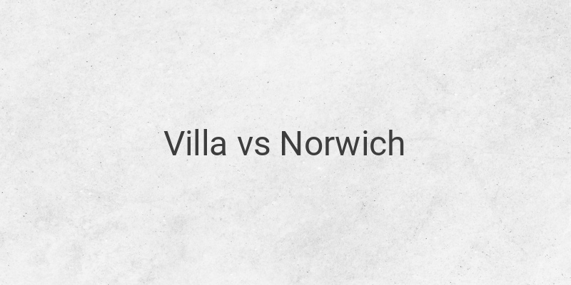 Inilah Link Live Streaming Liga Inggris Villa vs Norwich